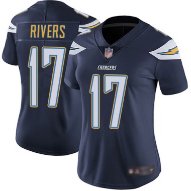 Los Angeles Chargers NFL Football Philip Rivers Navy Blue Jersey Women Limited #17 Home Vapor Untouchable->women nfl jersey->Women Jersey